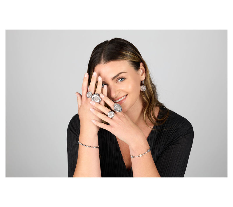 Christian James by Scott Grimes Sterling Silver Floral Sunflower Ring — View 6