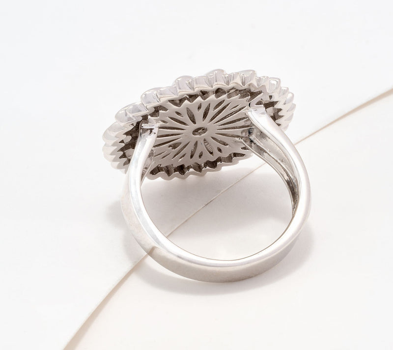 Christian James by Scott Grimes Sterling Silver Floral Sunflower Ring — View 2