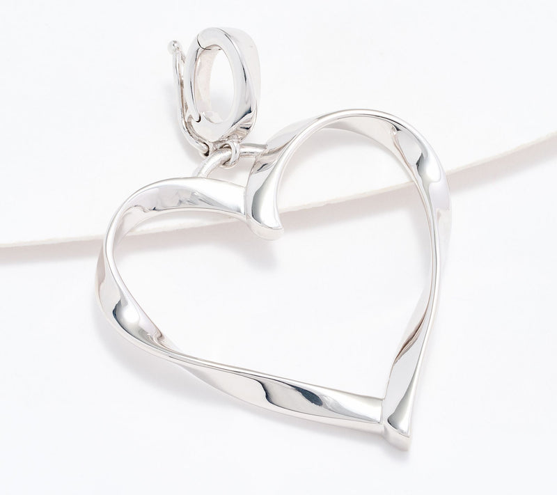 Christian James by Scott Grimes Sterling 1-1/2" Ripple Heart Enhancer 3.5g — Main view