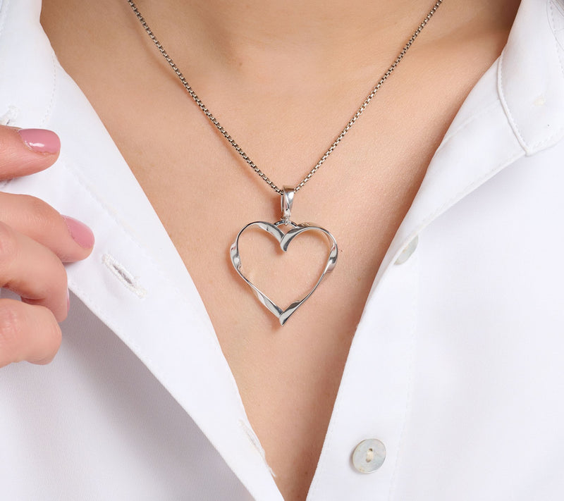 Christian James by Scott Grimes Sterling 1-1/2" Ripple Heart Enhancer 3.5g — View 5