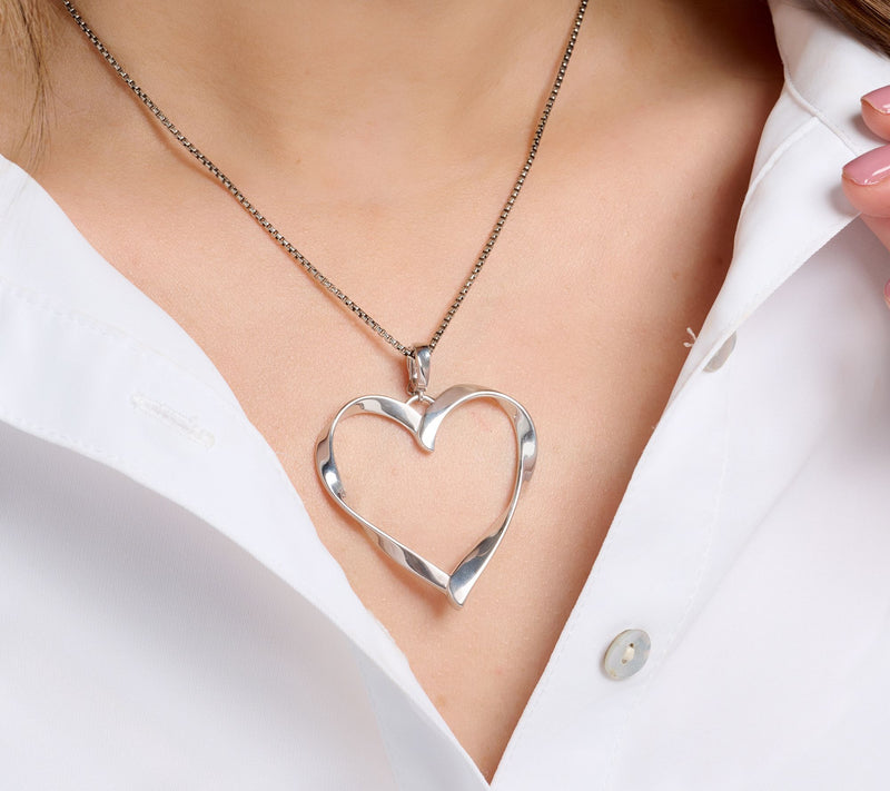 Christian James by Scott Grimes Sterling 2" Ripple Heart Enhancer, 7.3g — View 5