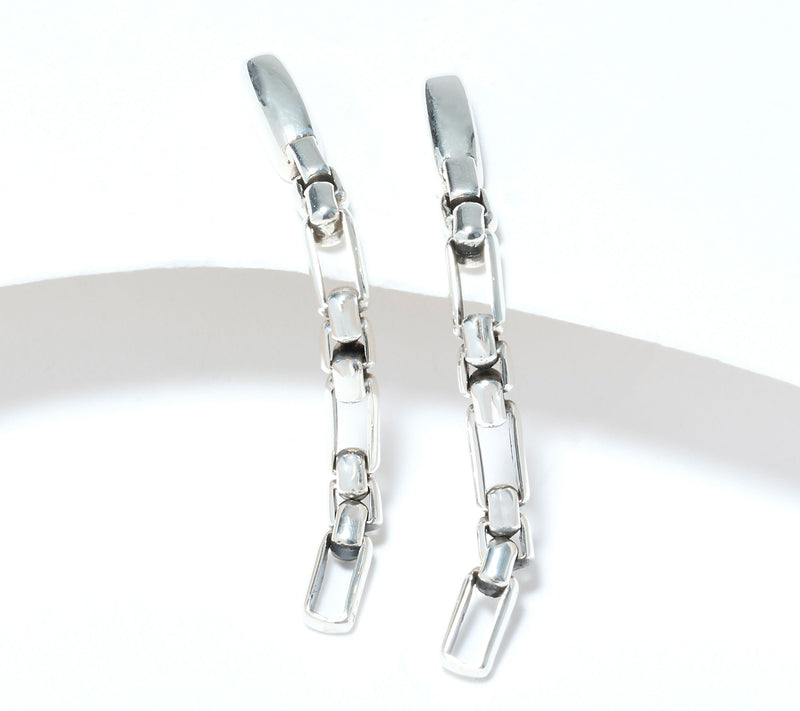 Christian James by Scott Grimes Sterling 3x1 Luciano 1-1/2' Drop Earrings — Main view