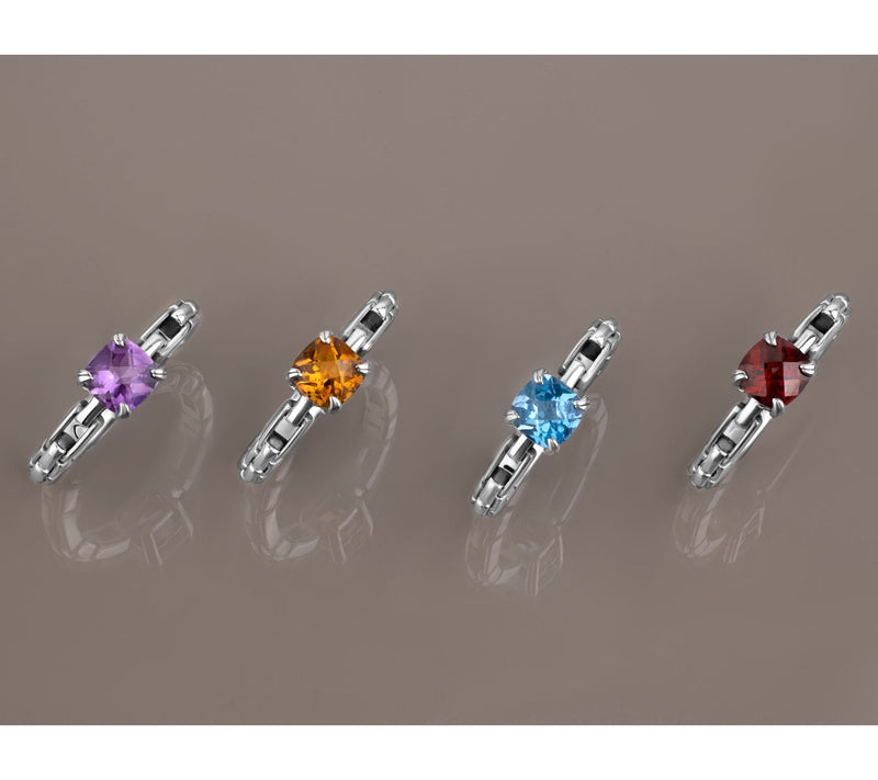 Christian James by Scott Grimes Sterling Silver Luciano Gemstone Ring — View 13