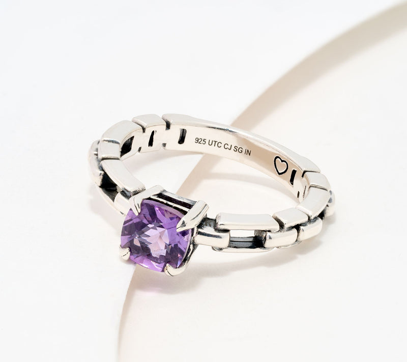 Christian James by Scott Grimes Sterling Silver Luciano Gemstone Ring — View 7