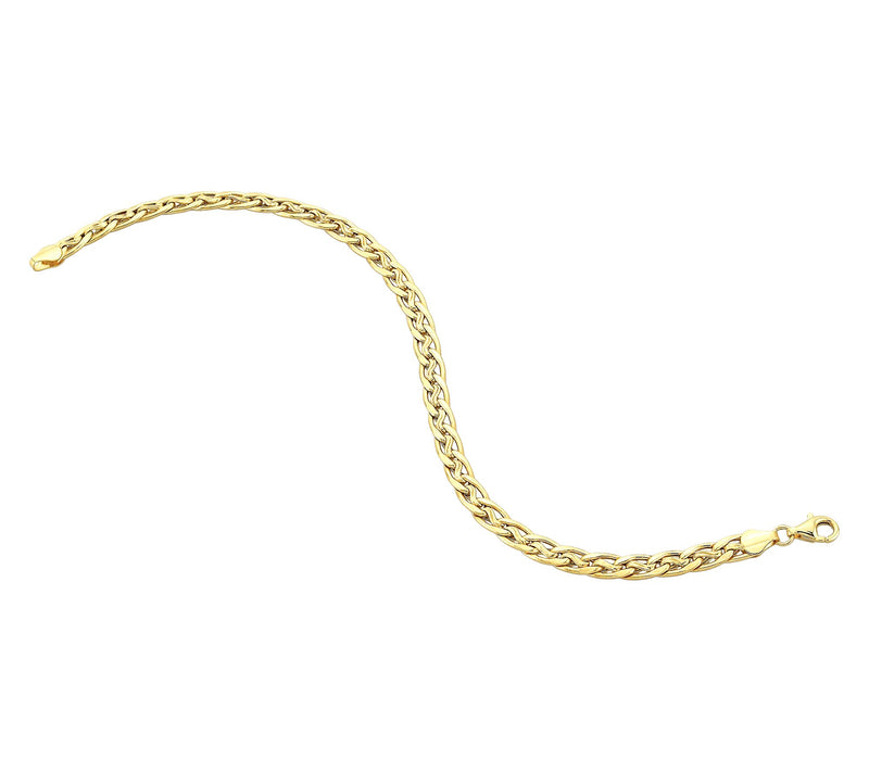 Adorna 14K Gold Twisted Oval Link Bracelet — Main view