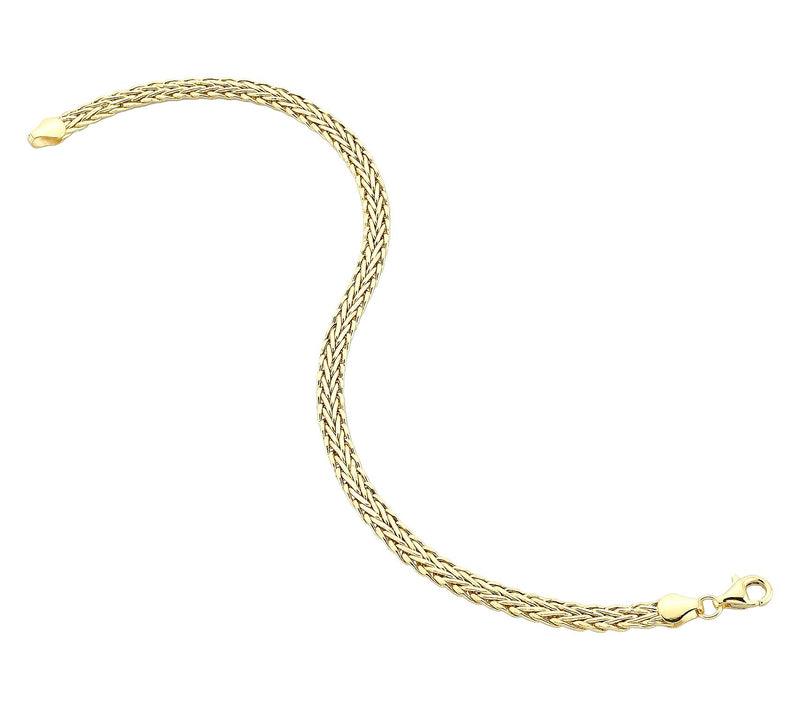 Adorna 14K Gold Foxtail Chain Bracelet — Main view