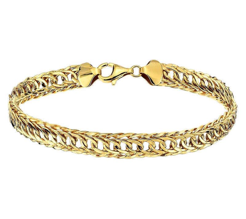 Adorna 14K Gold Twisted Curb Link Bracelet — View 2