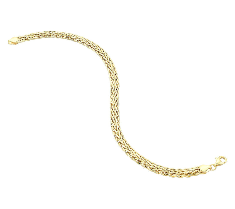Adorna 14K Gold Polished Foxtail Chain Bracelet — Main view