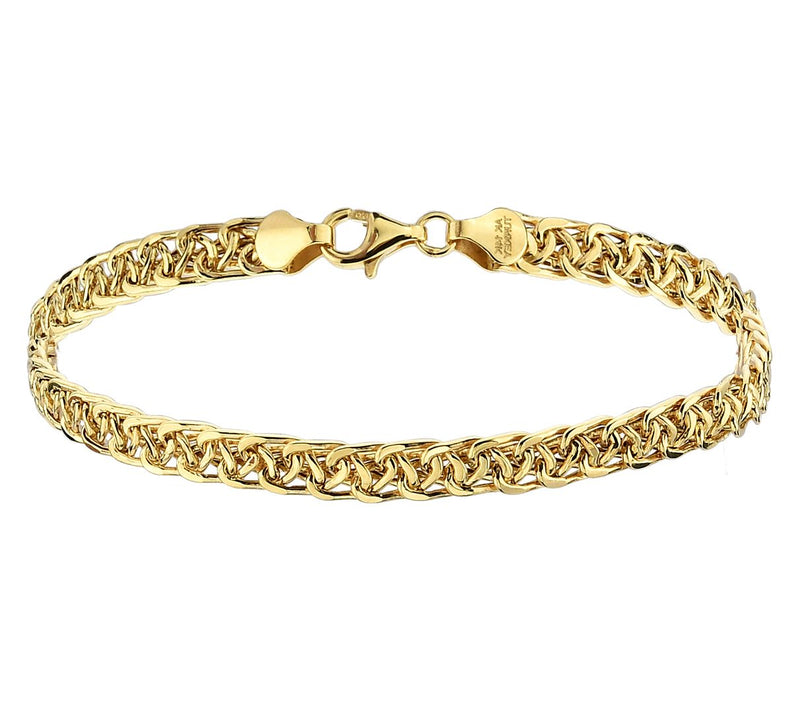 Adorna 14K Gold Polished Foxtail Chain Bracelet — View 2