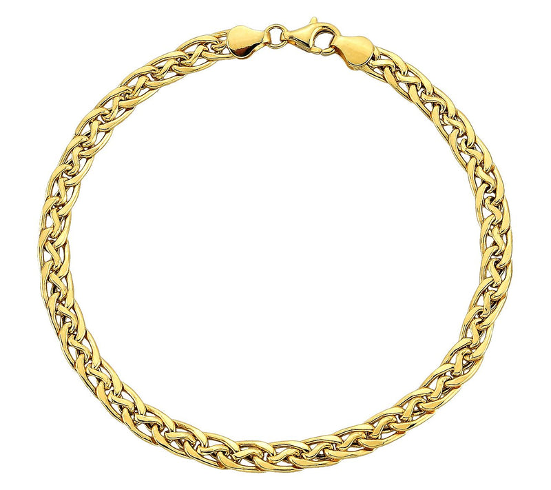 Adorna 14K Gold Woven Oval Link Bracelet — View 2