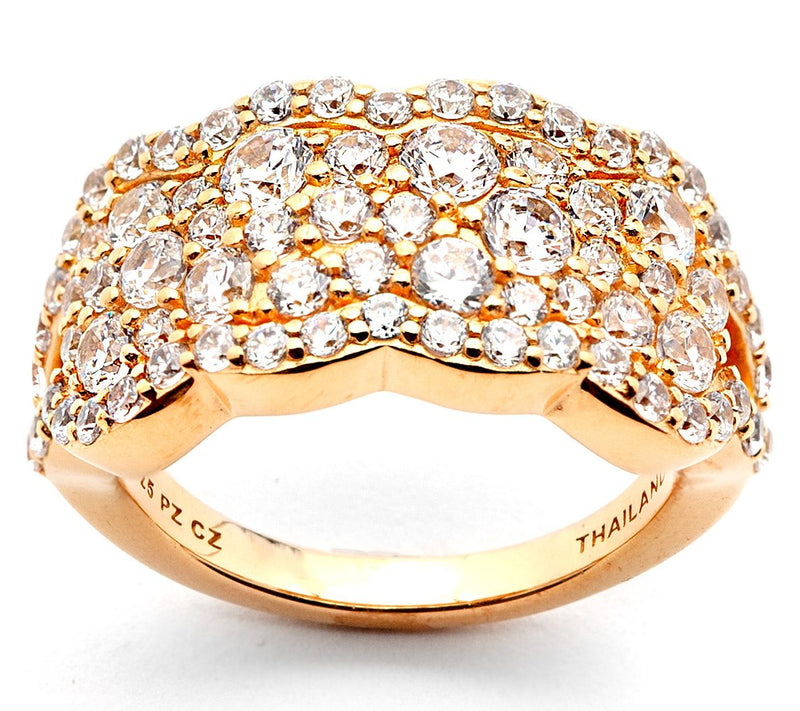 Diamonique 3.60 cttw Sparkle Cocktail Ring, Sterling Silver — View 9