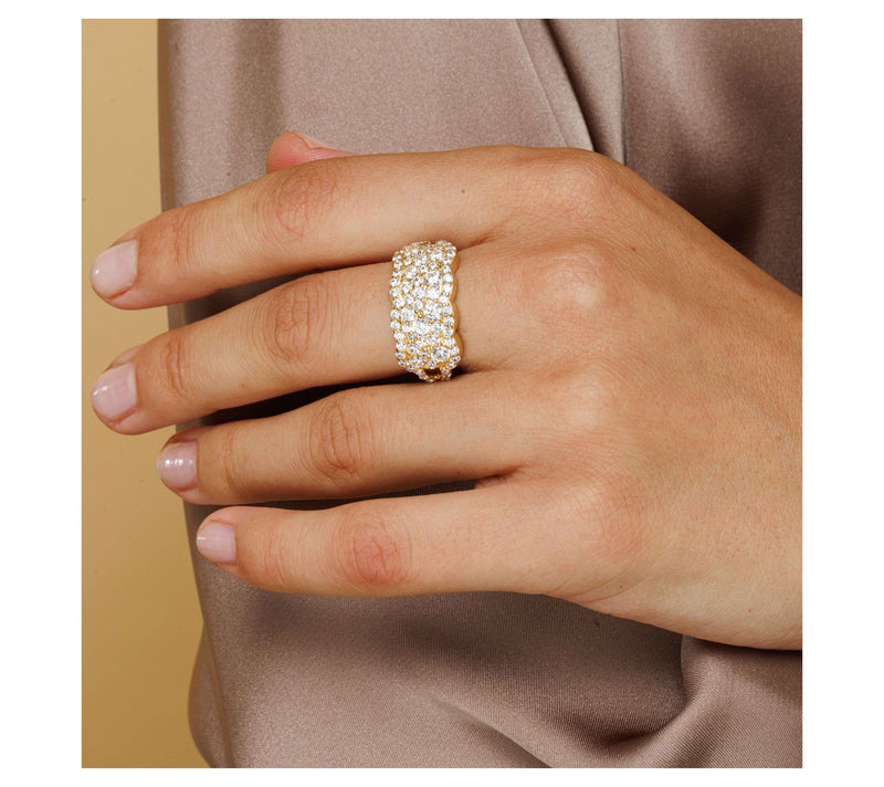 Diamonique 3.60 cttw Sparkle Cocktail Ring, Sterling Silver — View 5