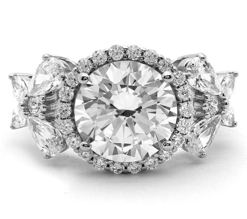 Diamonique 9.00 cttw Statement Cocktail Ring, Sterling Silver — View 4