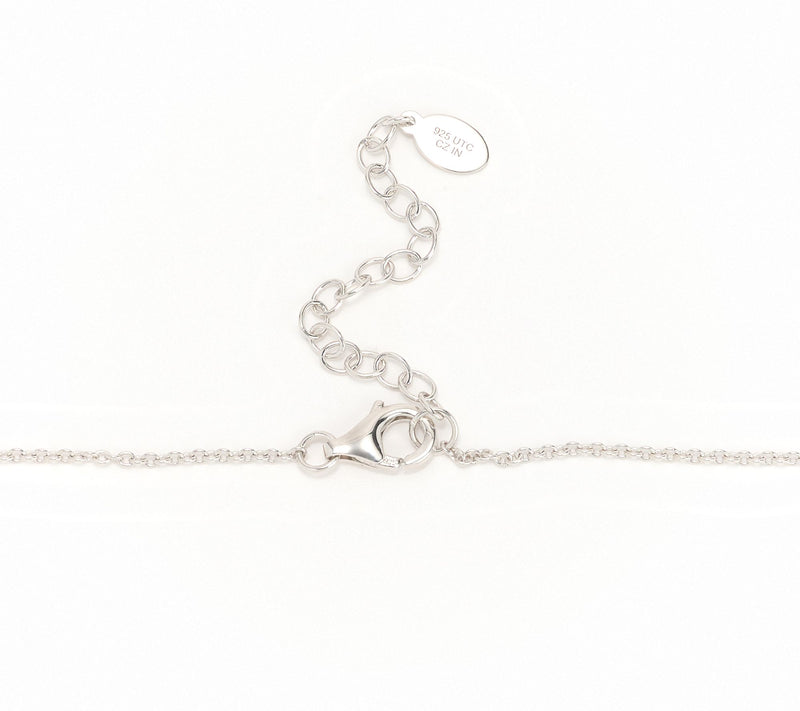 Diamonique x Kathy Levine Love-A-Lot Heart Necklace, Sterling Silver — View 8