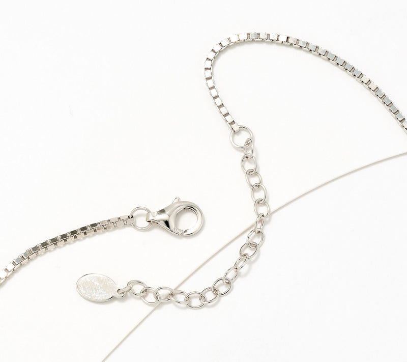 Diamonique x Kathy Levine Cut It Out Necklace, Sterling Silver — View 4
