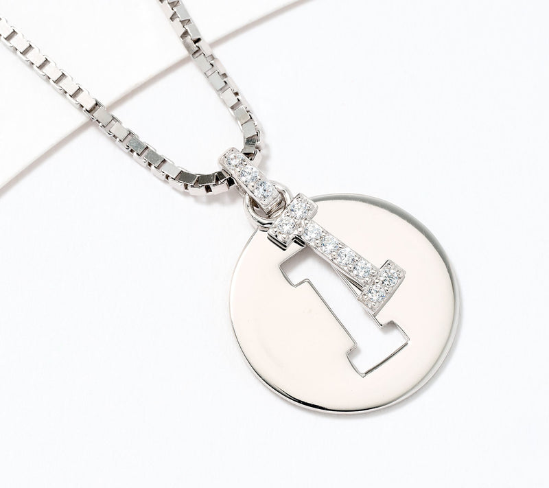 Diamonique x Kathy Levine Cut It Out Necklace, Sterling Silver — View 41