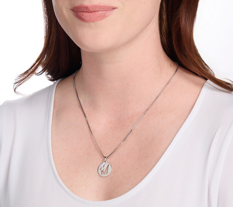 Diamonique x Kathy Levine Cut It Out Necklace, Sterling Silver — View 6