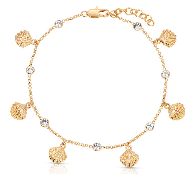 Ettika Scallop Shell Ankle Bracelet — View 4