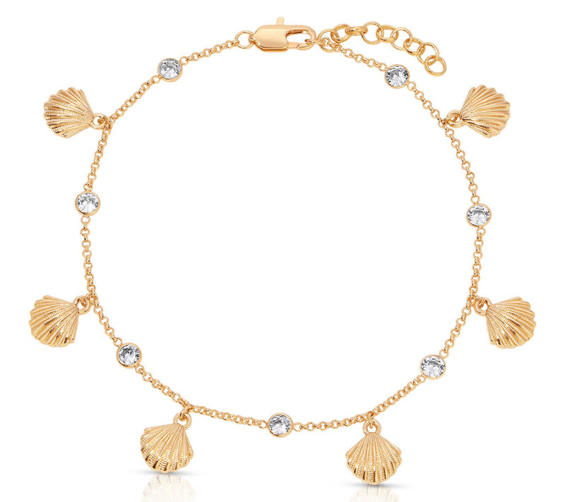 Ettika Scallop Shell Ankle Bracelet — Main view