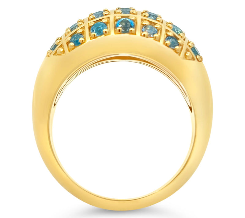 Elyse Ryan 14K Gold Clad Blue Topaz Jayden Ring — View 2