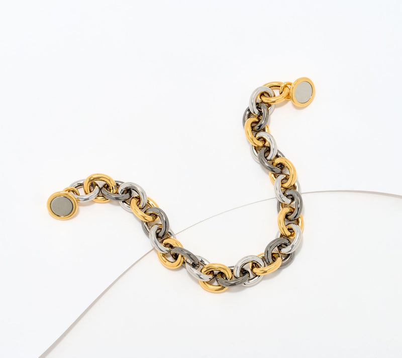 David Markstein Bronze Status Magnetic Rolo Bracelet — View 10
