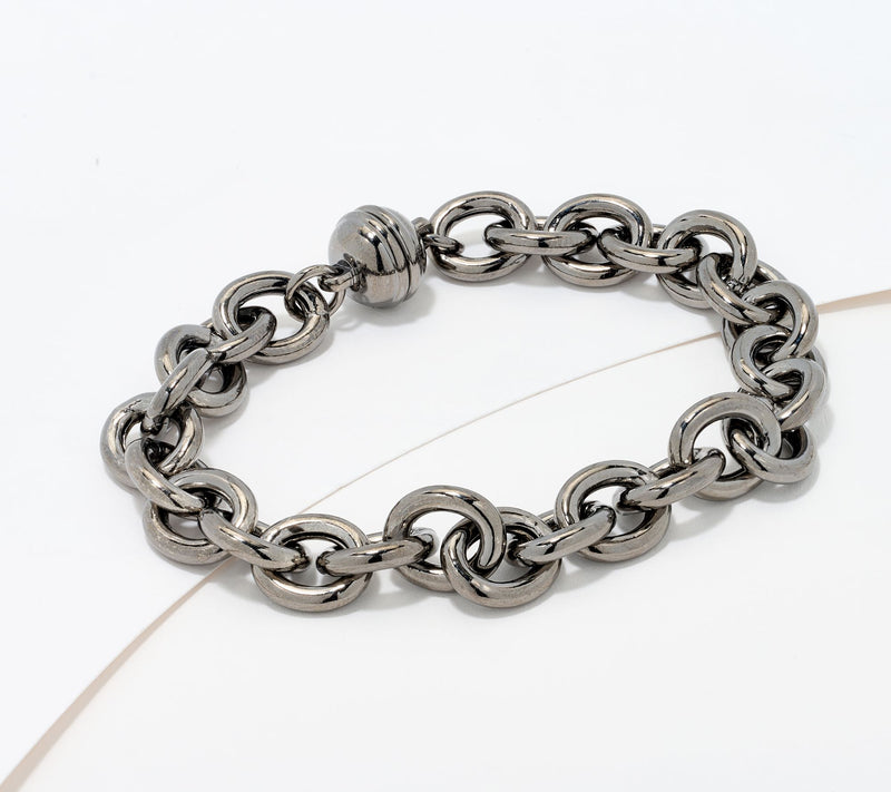 David Markstein Bronze Status Magnetic Rolo Bracelet — View 17