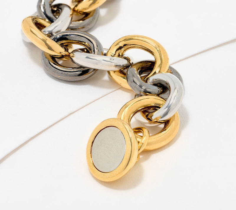 David Markstein Bronze Status Magnetic Rolo Bracelet — View 11