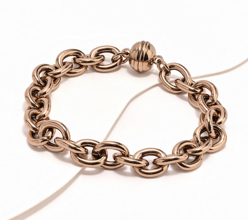 David Markstein Bronze Status Magnetic Rolo Bracelet — Main view