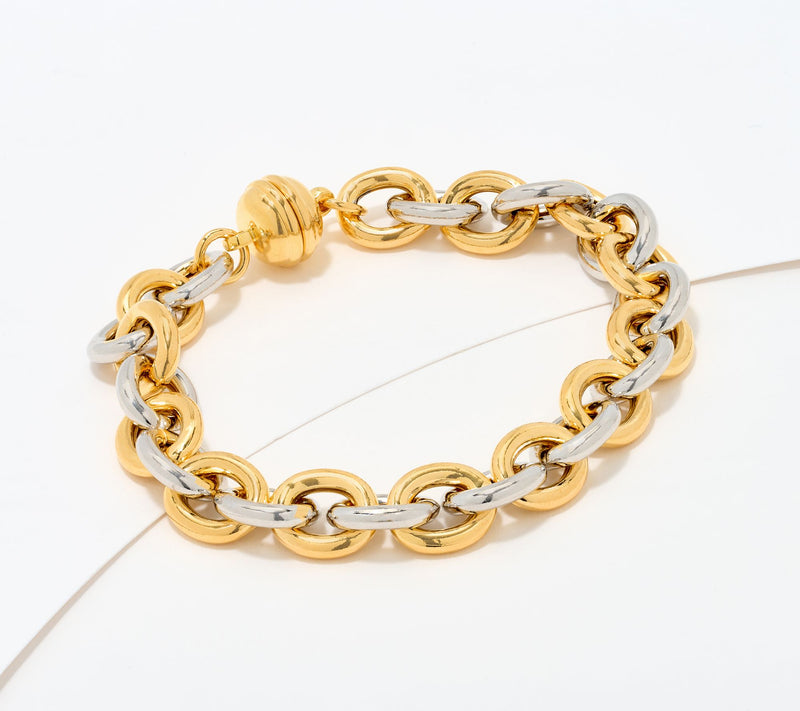 David Markstein Bronze Status Magnetic Rolo Bracelet — View 20