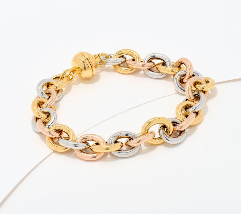 David Markstein Bronze Status Magnetic Rolo Bracelet — View 21