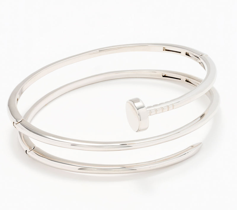 David Markstein Bronze Multi Hinge Nail Head Bangle — View 8