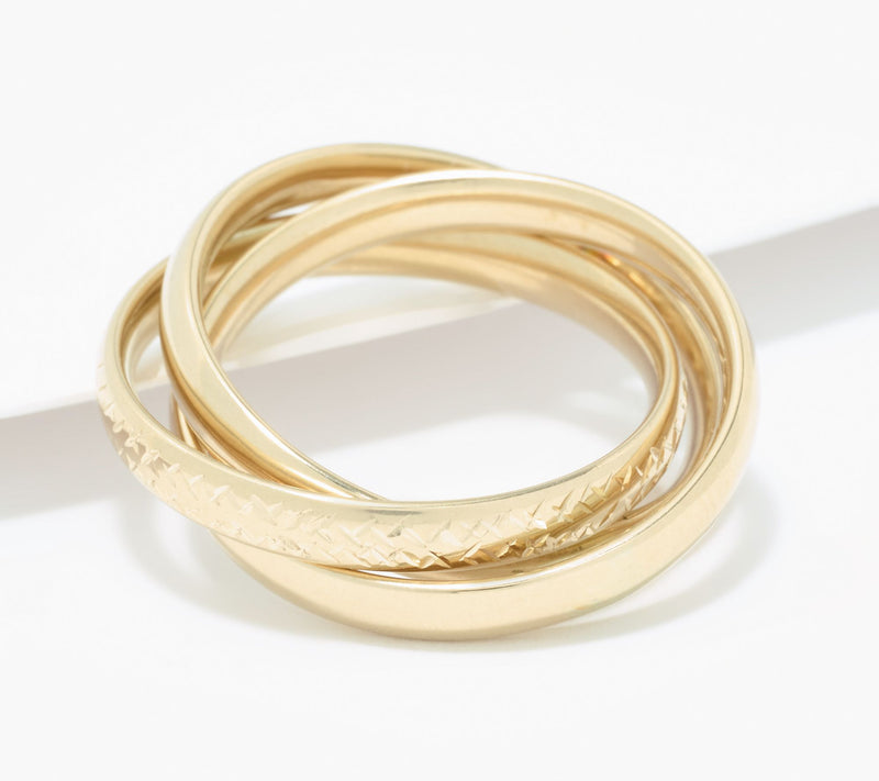 David Markstein 14K Gold Couture Rolling Ring — Main view