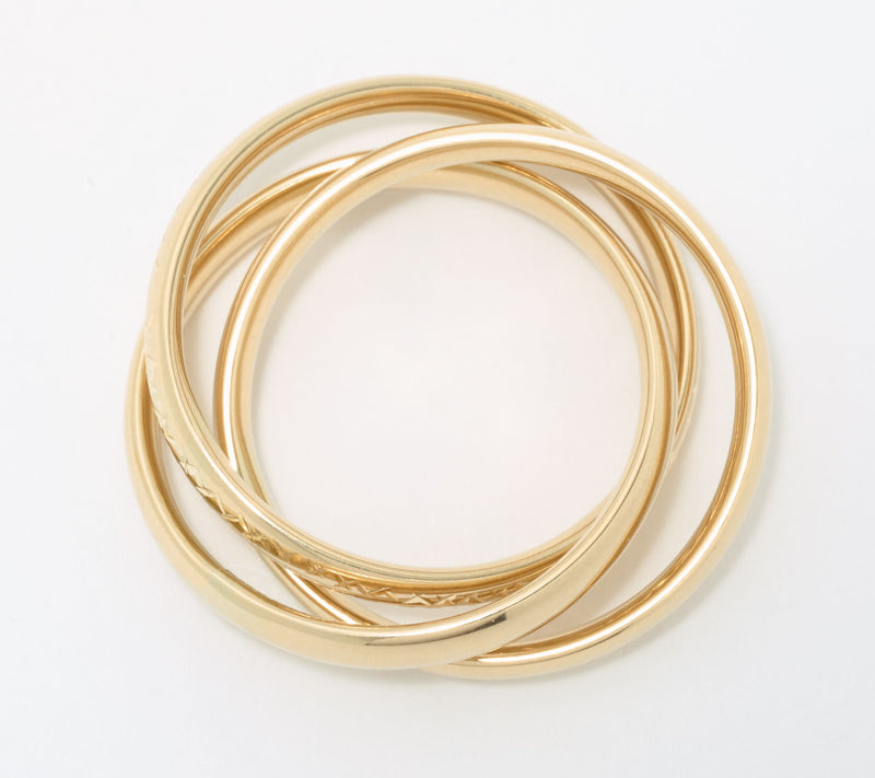 David Markstein 14K Gold Couture Rolling Ring — View 2