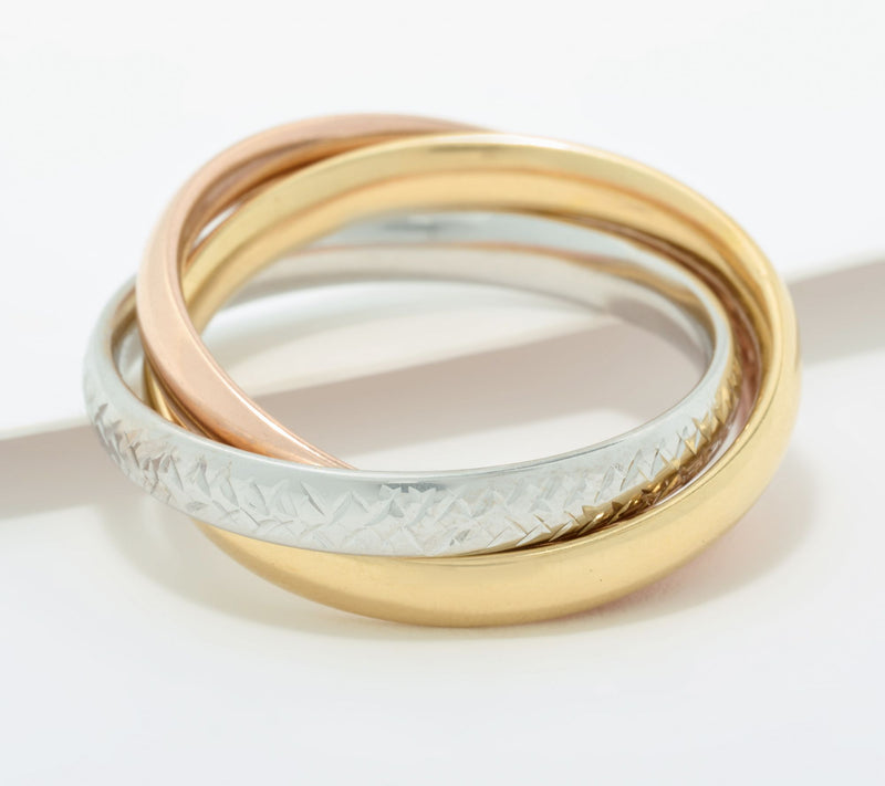 David Markstein 14K Gold Couture Rolling Ring — View 10