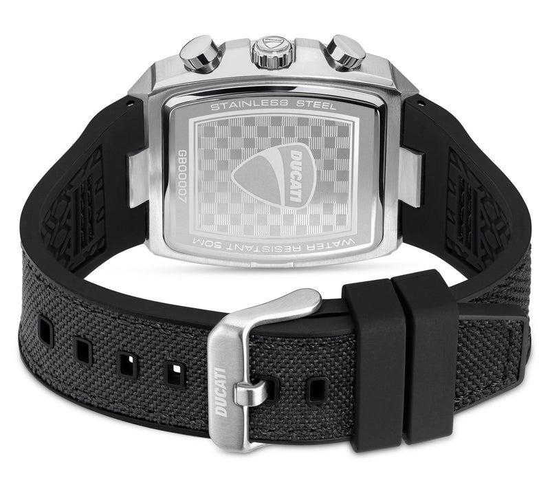 Ducati Corse Men's Stainless Steel Sport BlackStrap Watch — View 3
