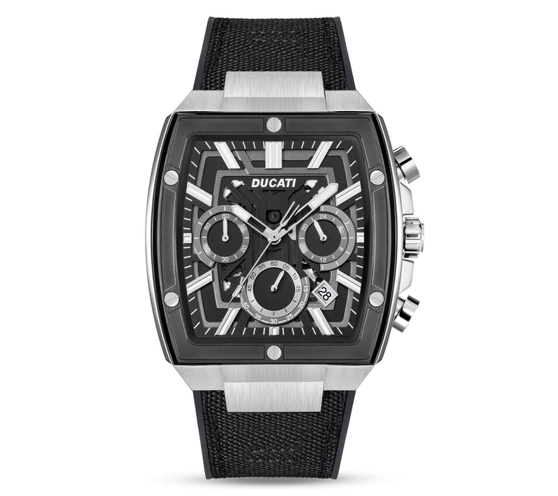 Ducati Corse Men's Stainless Steel Sport BlackStrap Watch — Main view