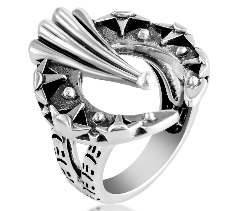 Fritz Casuse Sterling Silver Textured Naja Ring — View 2