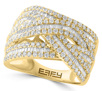 Effy 1.50 cttw Diamond Bypass Ring, 14K Gold