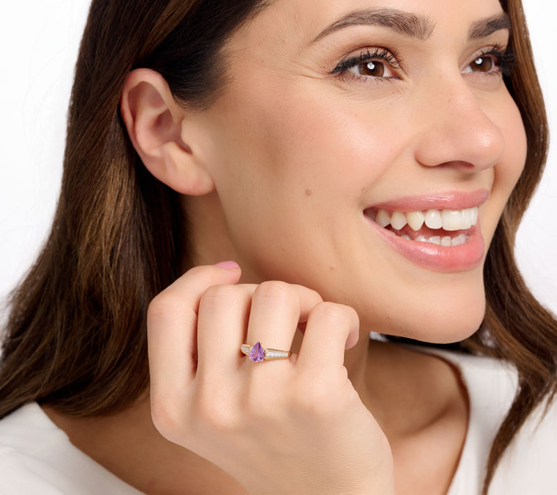 Vault Discoveries Madagascar Purple Sapphire Ring, 14K Gold — View 3