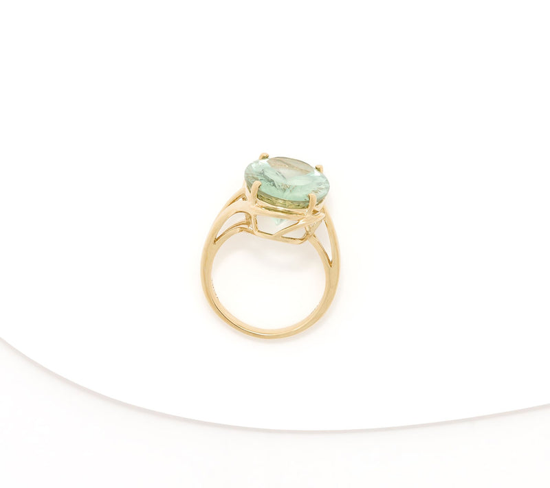 Vault Discoveries Prasiolite Ring, 14K Gold — View 4