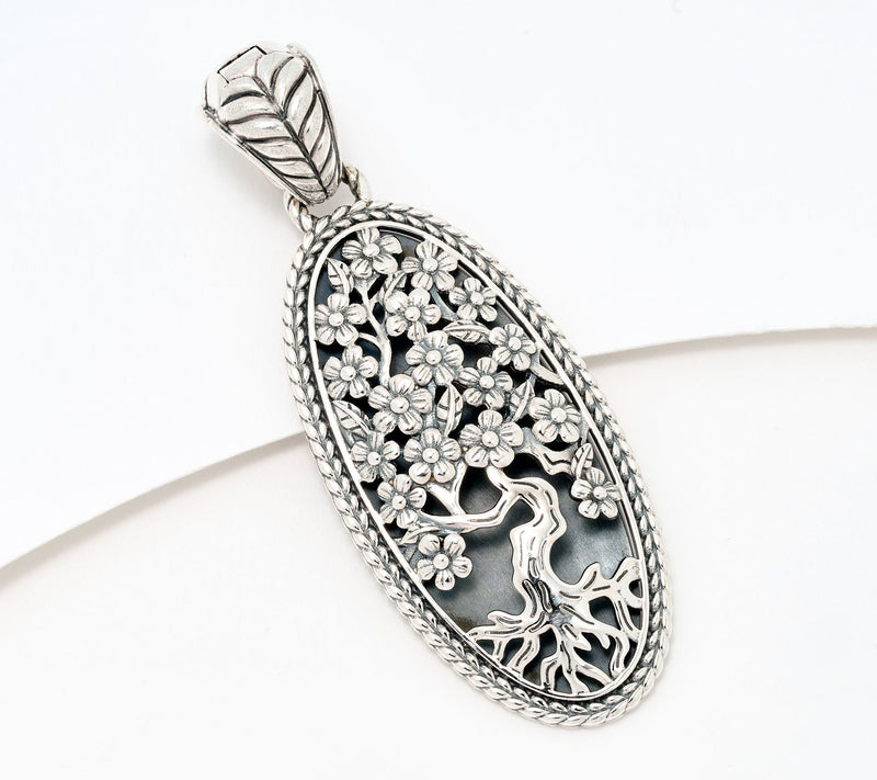 JAI Sterling Silver Tree of Life Enhancer, 9.40g — Main view