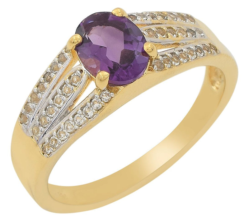 Affinity Gems Multi-Gemstone Ring, 14K Gold Plated — View 11