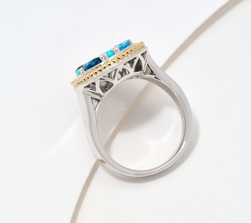 Effy Sterling Silver & 14K Gold Gemstone Ring — View 3