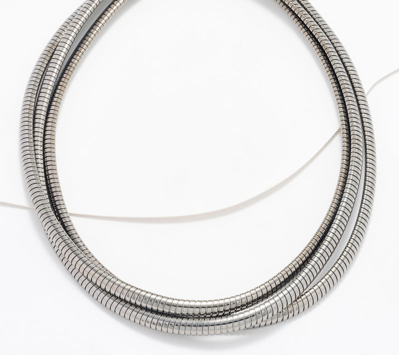 David Markstein Bronze Three Strand Magnetic Tubogas Necklace — View 13