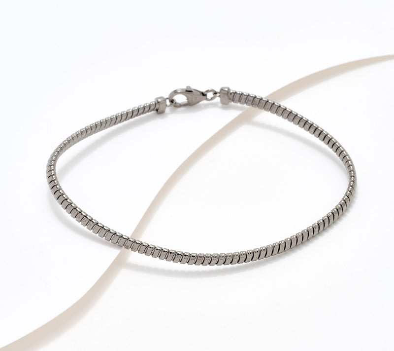 David Markstein Bronze Flexible 4mm Tubogas Anklet — View 8