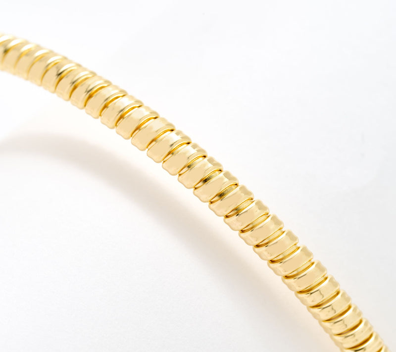 David Markstein Bronze Flexible 4mm Tubogas Anklet — View 2