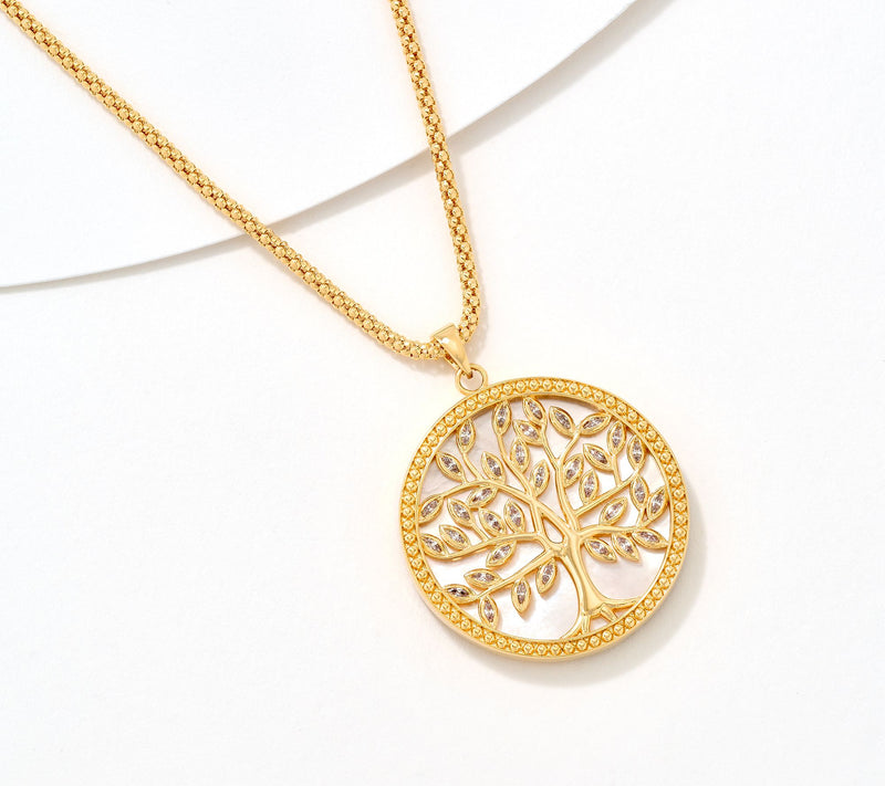 David Markstein Bronze Premiere Tree of Life Pendant with Chain — View 11