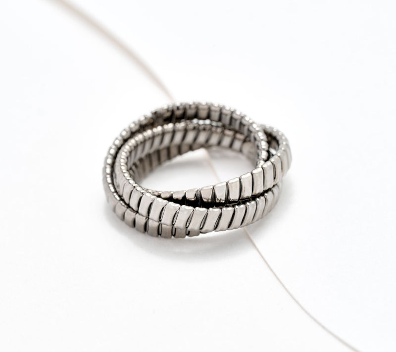 David Markstein Bronze Triple Tubogas Rolling Ring — View 11
