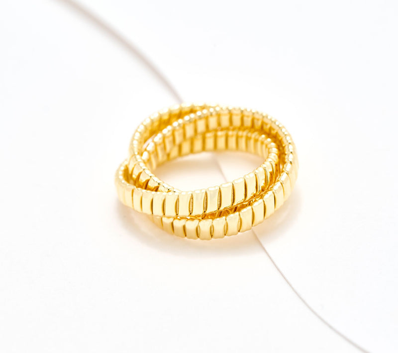 David Markstein Bronze Triple Tubogas Rolling Ring — View 13