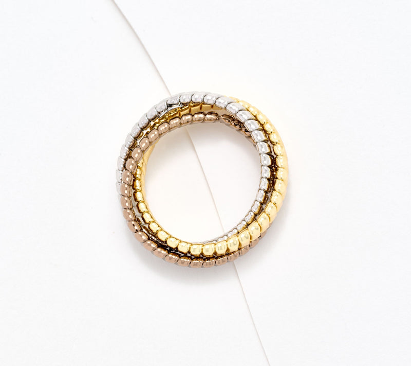 David Markstein Bronze Triple Tubogas Rolling Ring — View 14